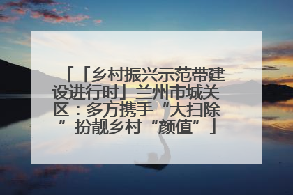 「乡村振兴示范带建设进行时」兰州市城关区：多方携手“大扫除”扮靓乡村“颜值”