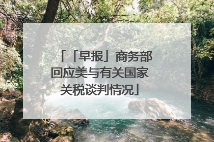 「早报」商务部回应美与有关国家关税谈判情况
