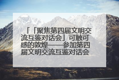 「聚焦第四届文明交流互鉴对话会」可触可感的敦煌——参加第四届文明交流互鉴对话会的外宾参观上元市集