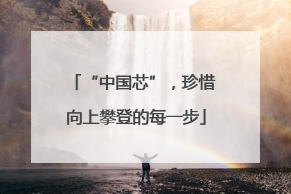 “中国芯”，珍惜向上攀登的每一步