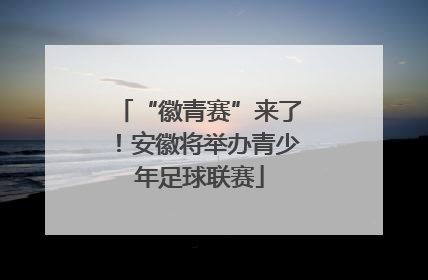 “徽青赛”来了！安徽将举办青少年足球联赛
