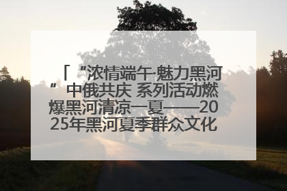 “浓情端午·魅力黑河”中俄共庆 系列活动燃爆黑河清凉一夏——2025年黑河夏季群众文化活动启幕 多元文化赋能边境文旅新高地