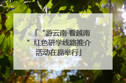 “游云南·看越南”红色研学线路推介活动在昆举行