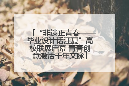 “非遗正青春——毕业设计话江夏”高校联展启幕 青春创意激活千年文脉