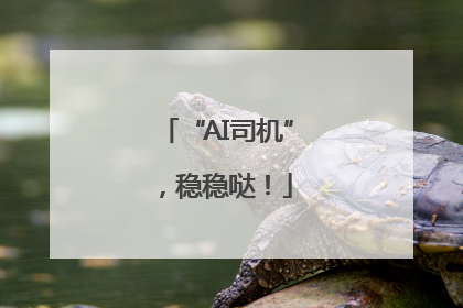 “AI司机”，稳稳哒！