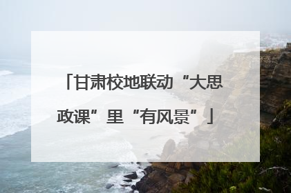 甘肃校地联动“大思政课”里“有风景”
