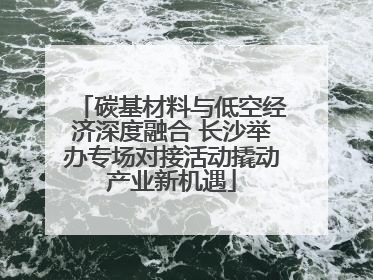 碳基材料与低空经济深度融合 长沙举办专场对接活动撬动产业新机遇