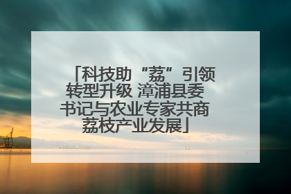 科技助“荔”引领转型升级 漳浦县委书记与农业专家共商荔枝产业发展