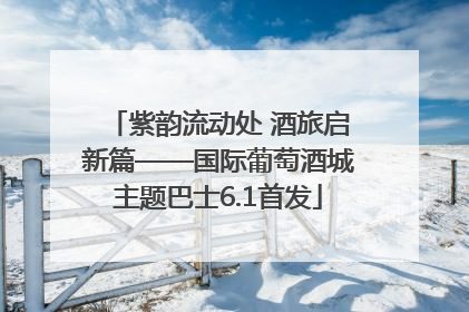 紫韵流动处 酒旅启新篇——国际葡萄酒城主题巴士6.1首发