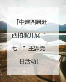 中建四局赴西柏坡开展“七一”主题党日活动