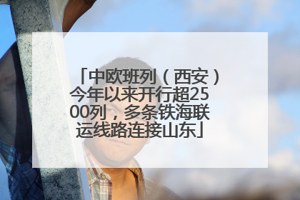 中欧班列（西安）今年以来开行超2500列，多条铁海联运线路连接山东