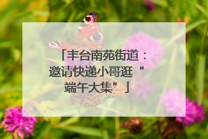 丰台南苑街道：邀请快递小哥逛“端午大集”