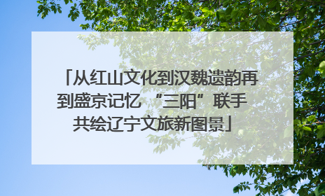 从红山文化到汉魏遗韵再到盛京记忆 “三阳”联手共绘辽宁文旅新图景