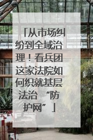 从市场纠纷到全域治理！看兵团这家法院如何织就基层法治 “防护网”