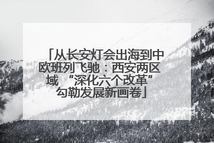 从长安灯会出海到中欧班列飞驰：西安两区域 “深化六个改革” 勾勒发展新画卷