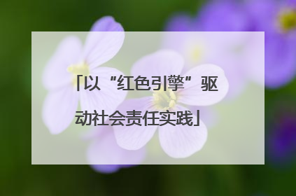 以“红色引擎”驱动社会责任实践