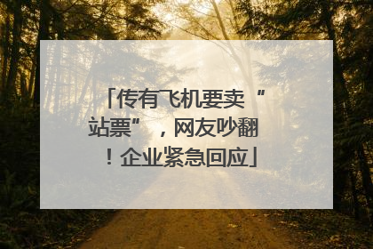 传有飞机要卖“站票”，网友吵翻！企业紧急回应
