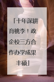 十年深耕育桃李！政企校三方合作办学成果丰硕