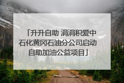 升升自助 涓涓积爱中石化黄冈石油分公司启动自助加油公益项目