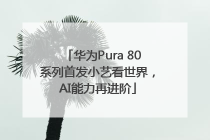 华为Pura 80系列首发小艺看世界，AI能力再进阶