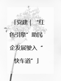 党建｜“红色引擎”助民企发展驶入“快车道”