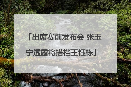 出席赛前发布会 张玉宁透露将搭档王钰栋