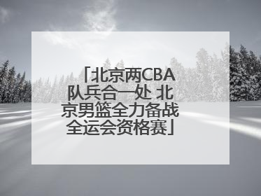 北京两CBA队兵合一处 北京男篮全力备战全运会资格赛