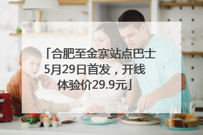 合肥至金寨站点巴士5月29日首发，开线体验价29.9元