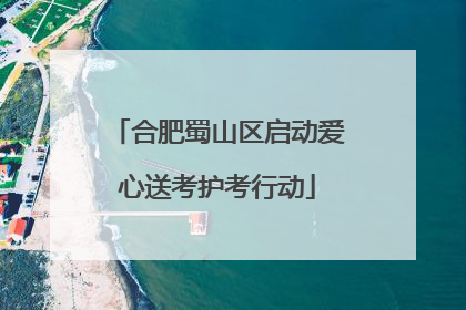 合肥蜀山区启动爱心送考护考行动