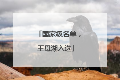 国家级名单，王母湖入选