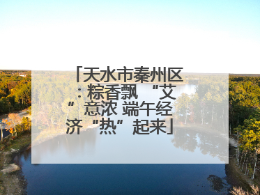 天水市秦州区：粽香飘 “艾”意浓 端午经济“热”起来
