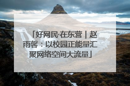 好网民·在东营｜赵雨馨：以校园正能量汇聚网络空间大流量
