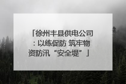 徐州丰县供电公司：以练促防 筑牢物资防汛“安全堤”