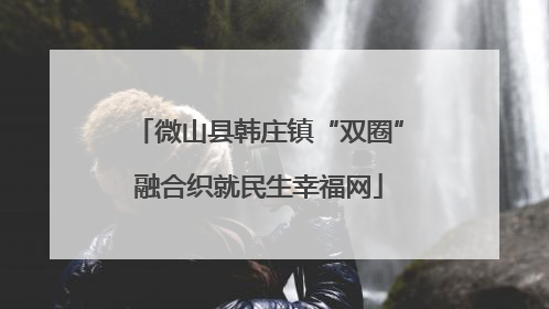 微山县韩庄镇“双圈”融合织就民生幸福网
