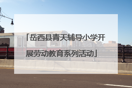 岳西县青天辅导小学开展劳动教育系列活动