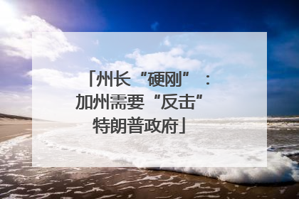 州长“硬刚”：加州需要“反击”特朗普政府