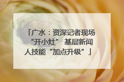 广水：资深记者现场“开小灶” 基层新闻人技能“加点升级”