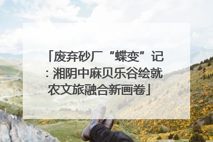 废弃砂厂“蝶变”记：湘阴中麻贝乐谷绘就农文旅融合新画卷