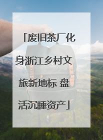 废旧茶厂化身浙江乡村文旅新地标 盘活沉睡资产