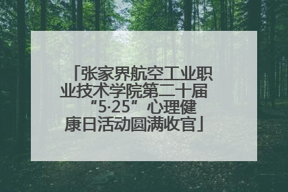 张家界航空工业职业技术学院第二十届“5·25”心理健康日活动圆满收官