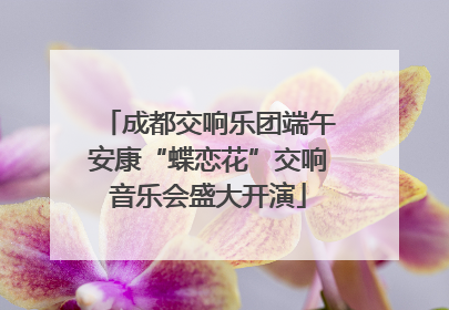 成都交响乐团端午安康“蝶恋花”交响音乐会盛大开演