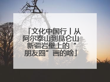 文化中国行丨从阿尔泰山到昆仑山 新疆岩壁上的“朋友圈”画的啥
