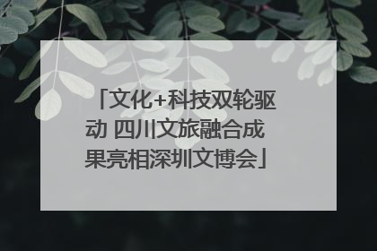 文化+科技双轮驱动 四川文旅融合成果亮相深圳文博会