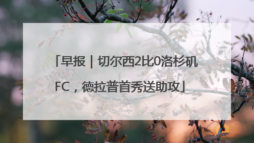 早报｜切尔西2比0洛杉矶FC，德拉普首秀送助攻