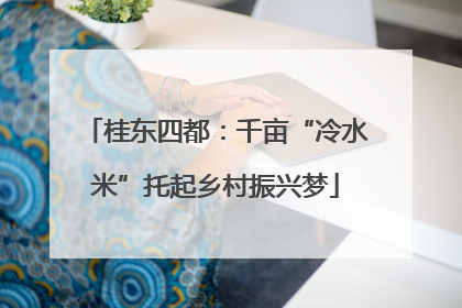 桂东四都：千亩“冷水米”托起乡村振兴梦