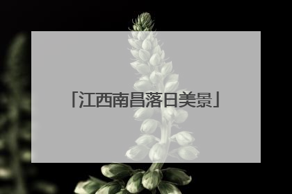 江西南昌落日美景