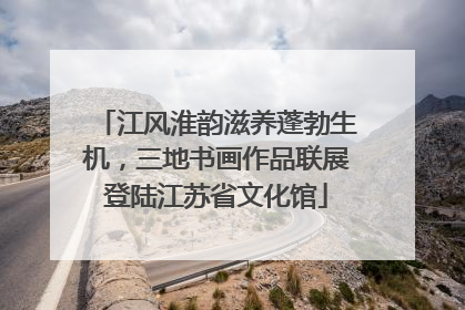 江风淮韵滋养蓬勃生机，三地书画作品联展登陆江苏省文化馆