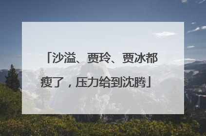 沙溢、贾玲、贾冰都瘦了，压力给到沈腾