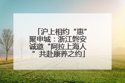 沪上相约“惠”聚申城：浙江磐安诚邀“阿拉上海人”共赴康养之约