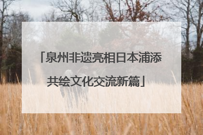 泉州非遗亮相日本浦添 共绘文化交流新篇